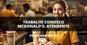 Trabalhe Conosco Mcdonalds: Atendente - Vagas Meio Período – Trabalhe 3 a 4 Dias por Semana
