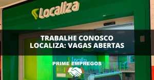 Trabalhe Conosco Localiza: 2 VAGAS AUXILIAR DE SERVIÇOS GERAIS