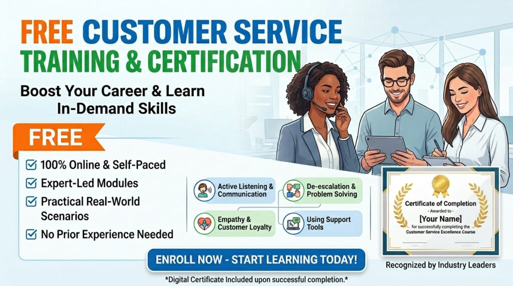 Curso Gratuito de Atendimento ao Cliente com Certificado
