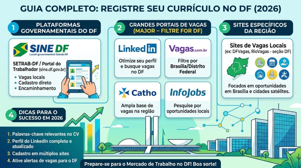 Lista de Sites para Cadastrar Currículo no Distrito Federal em 2026